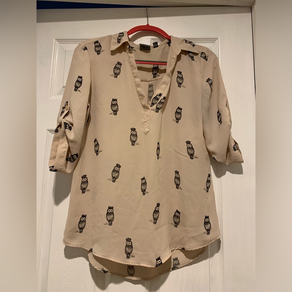 Blouse, Soho, S, light pink & black